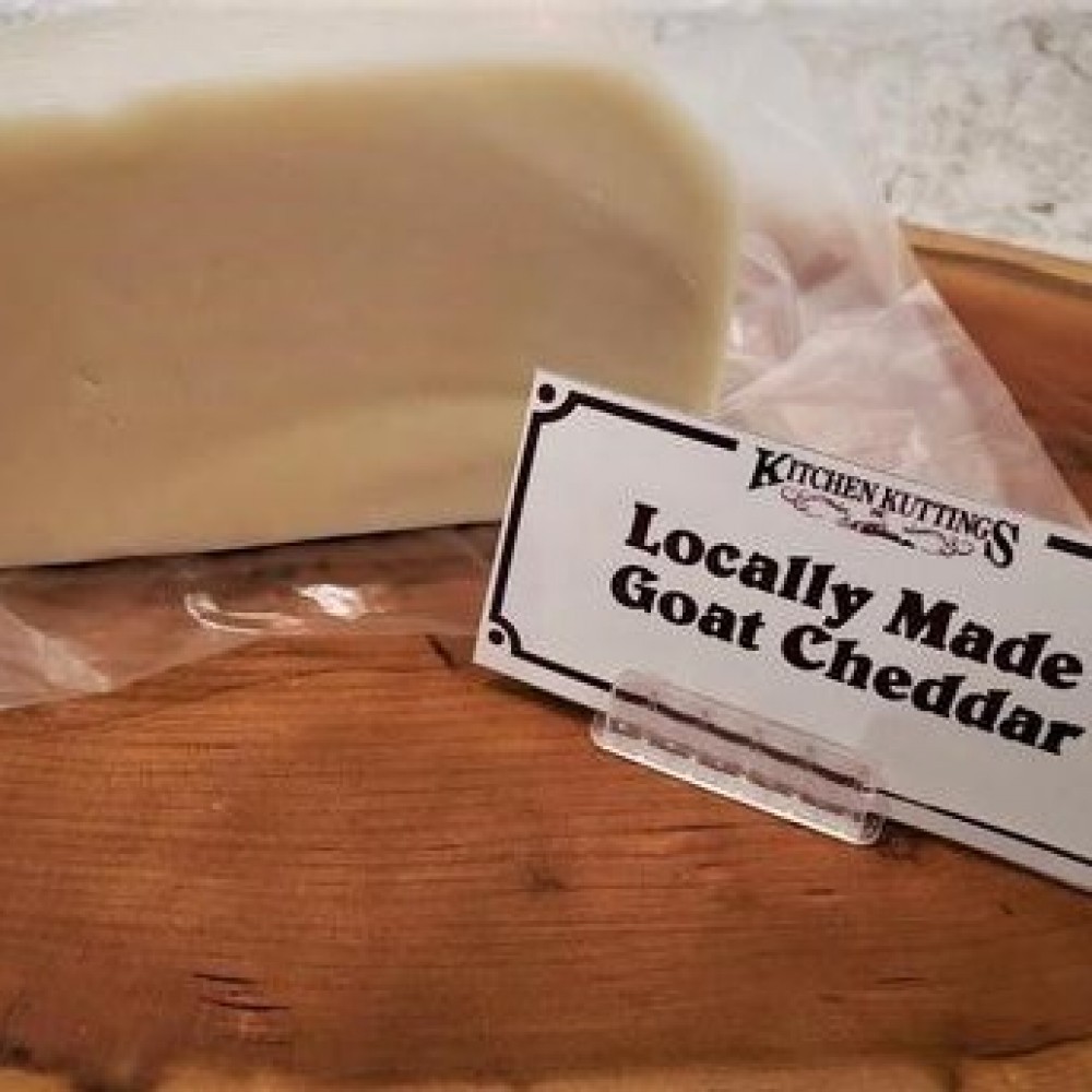 Fresh Cut Local Goat's Medium Cheddar - per lb