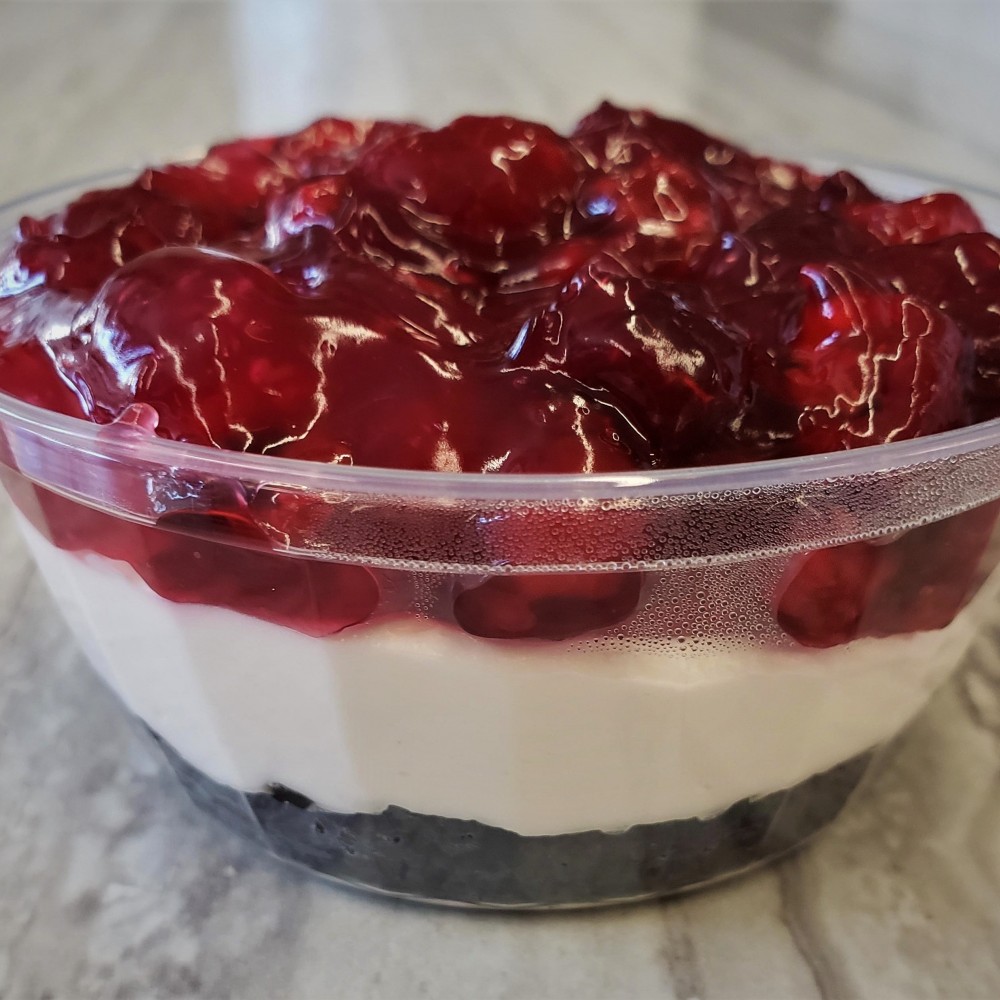 Individual Homemade Raspberry Oreo Cheesecake